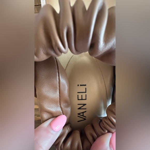 VANELi Cloris Womens Ruched Leather Slingback Sandals - Size 9N - Picture 8 of 8